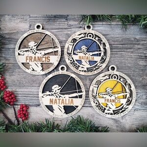 Personalized Archery Ornament, Bow and Arrow, Sports Ornaments, Team Gifts